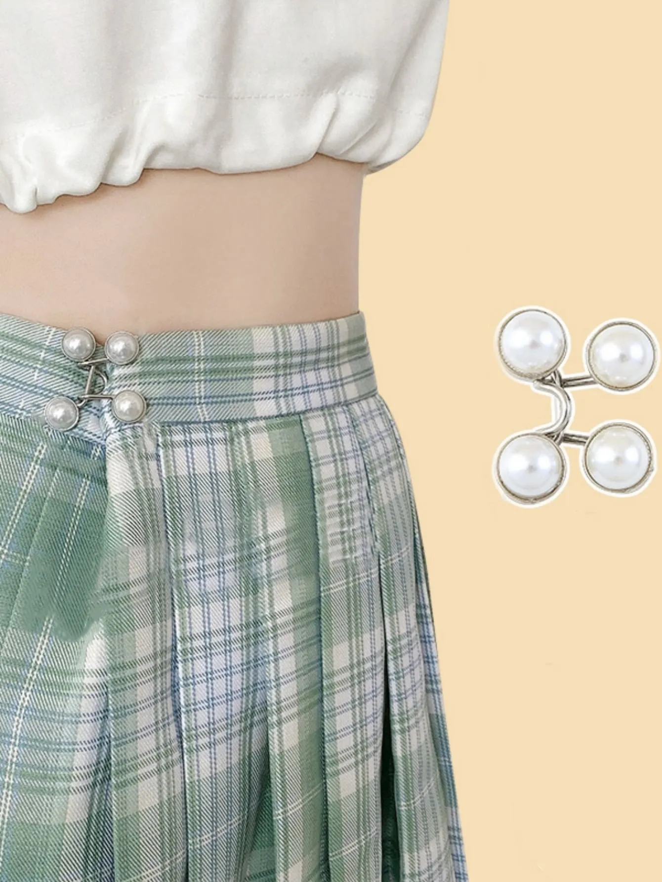 1pc Adjustable Waist Buckle Extender Set, Jeans Extender Waist Extender Button, For Pants Adjustable Jean Button Perfect Fit, Instant Button