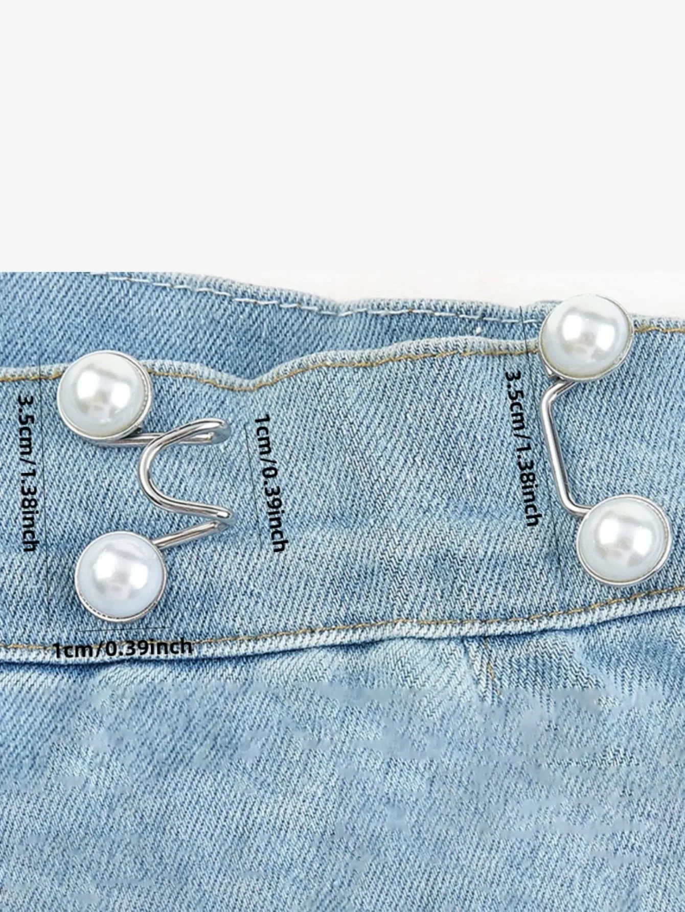 1pc Adjustable Waist Buckle Extender Set, Jeans Extender Waist Extender Button, For Pants Adjustable Jean Button Perfect Fit, Instant Button