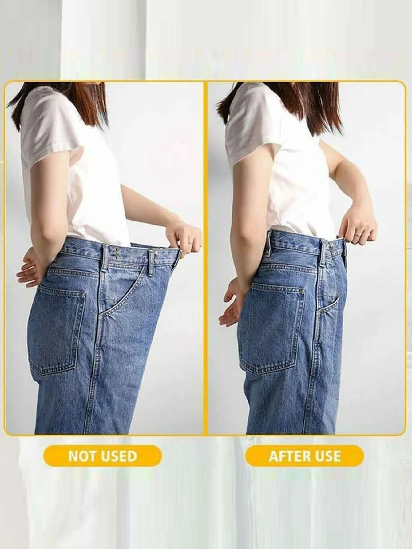 1pc Adjustable Waist Buckle Extender Set, Jeans Extender Waist Extender Button, For Pants Adjustable Jean Button Perfect Fit, Instant Button