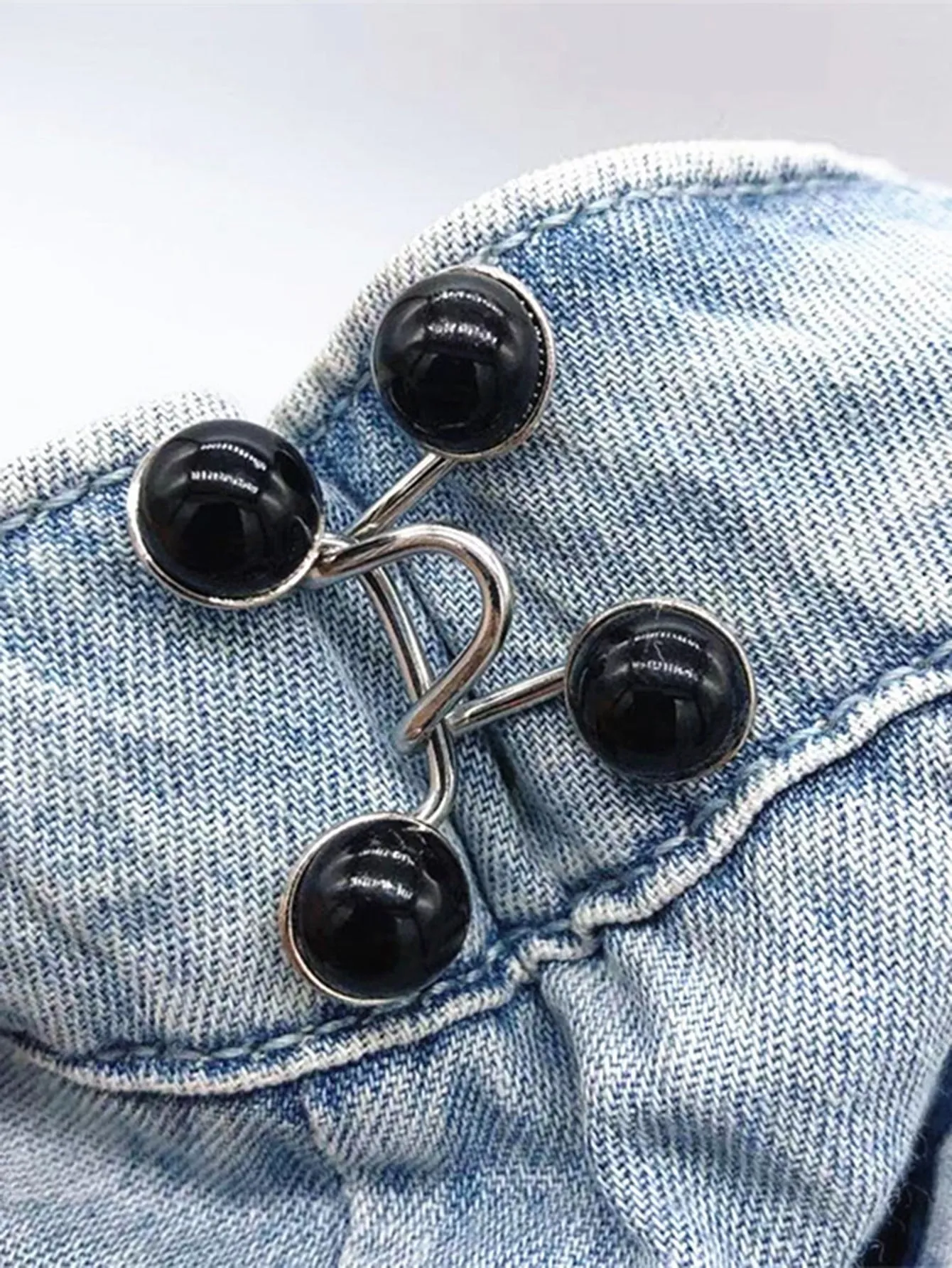 1pc Adjustable Waist Buckle Extender Set, Jeans Extender Waist Extender Button, For Pants Adjustable Jean Button Perfect Fit, Instant Button