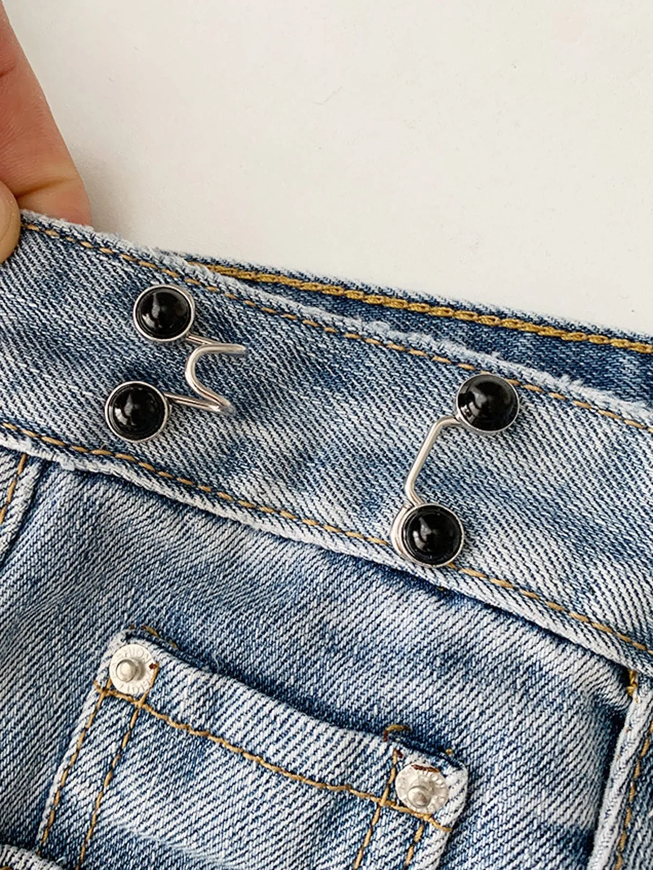 1pc Adjustable Waist Buckle Extender Set, Jeans Extender Waist Extender Button, For Pants Adjustable Jean Button Perfect Fit, Instant Button