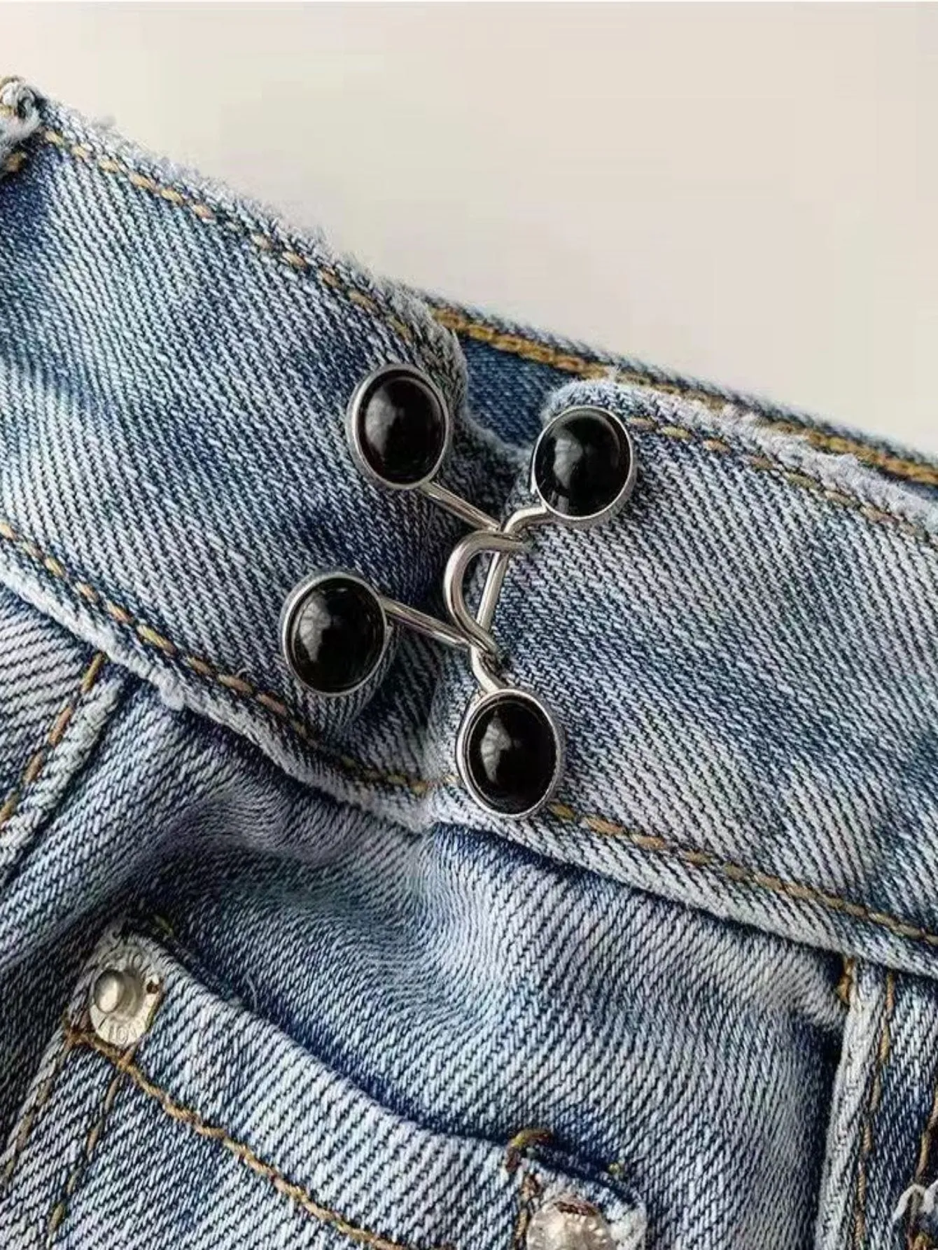 1pc Adjustable Waist Buckle Extender Set, Jeans Extender Waist Extender Button, For Pants Adjustable Jean Button Perfect Fit, Instant Button
