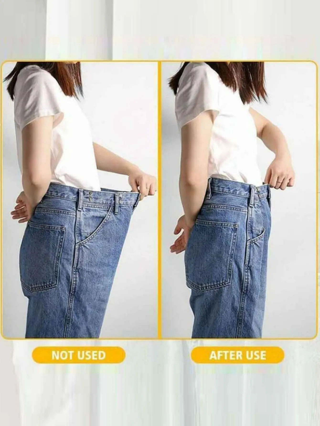 1pc Adjustable Waist Buckle Extender Set, Jeans Extender Waist Extender Button, For Pants Adjustable Jean Button Perfect Fit, Instant Button