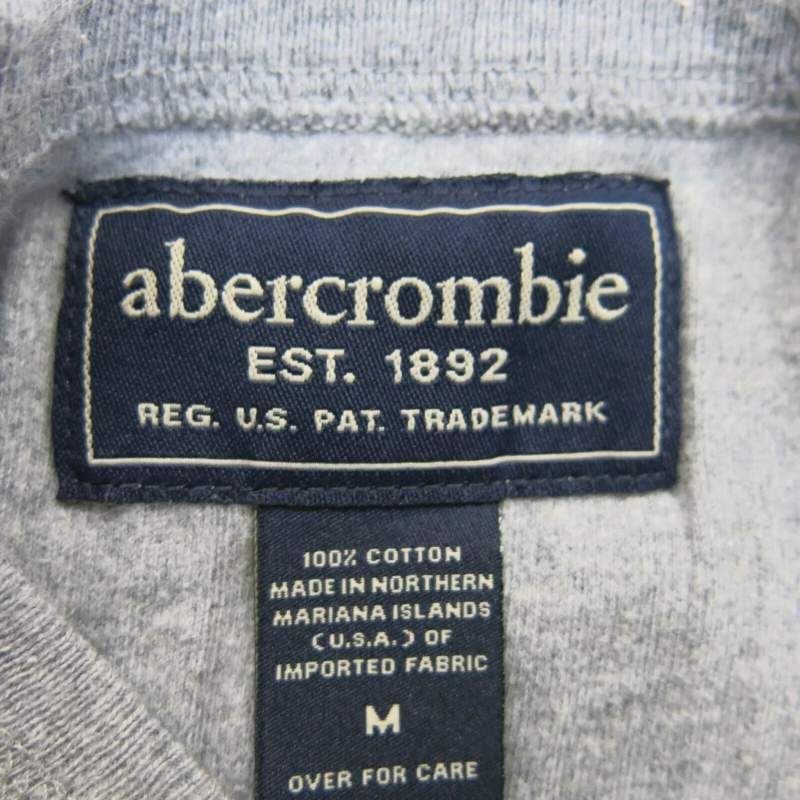 Abercrombie & Fitch Women Knitted Sweater 100% Cotton Crew Neck Gray Size Medium