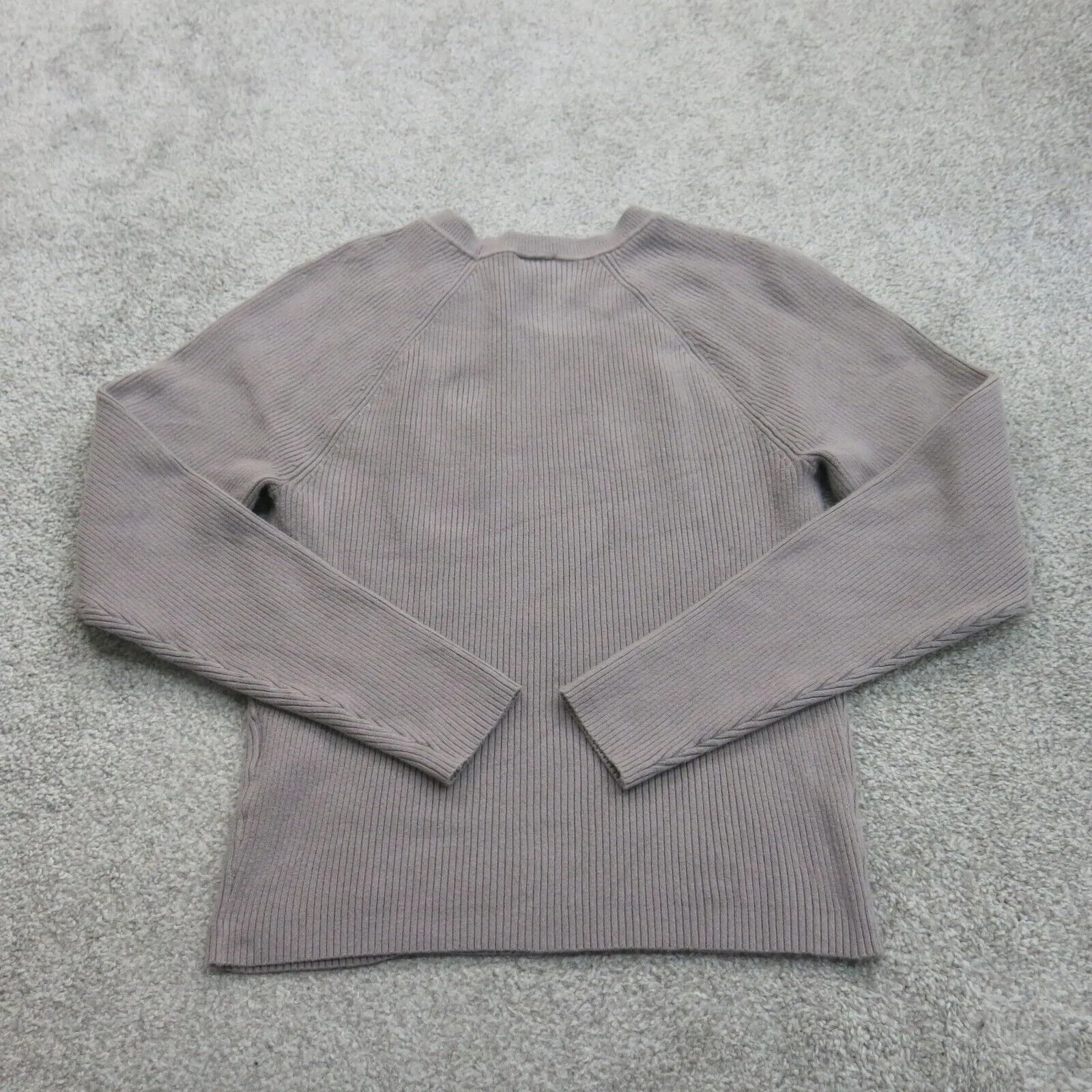 Abercrombie & Fitch Womens Pullover Sweater Crew Neck Long Sleeve Gray Size XL