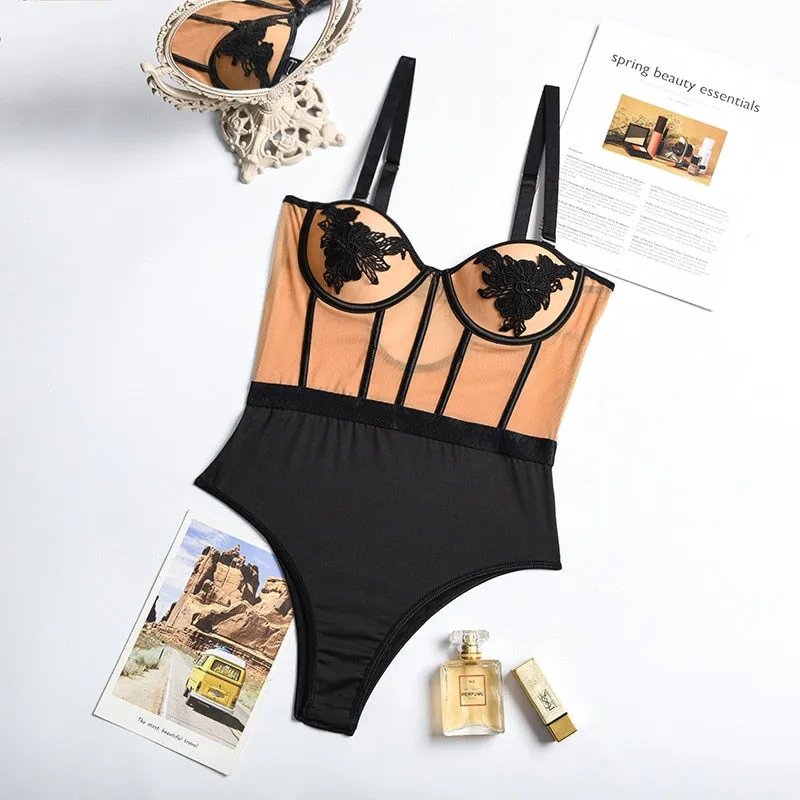 Amozae Hirigin   Bodysuit Women Lace Strapless Bodies For Women Female Bodys Overalls For Women Slim One Piece Bodycon Body Suit