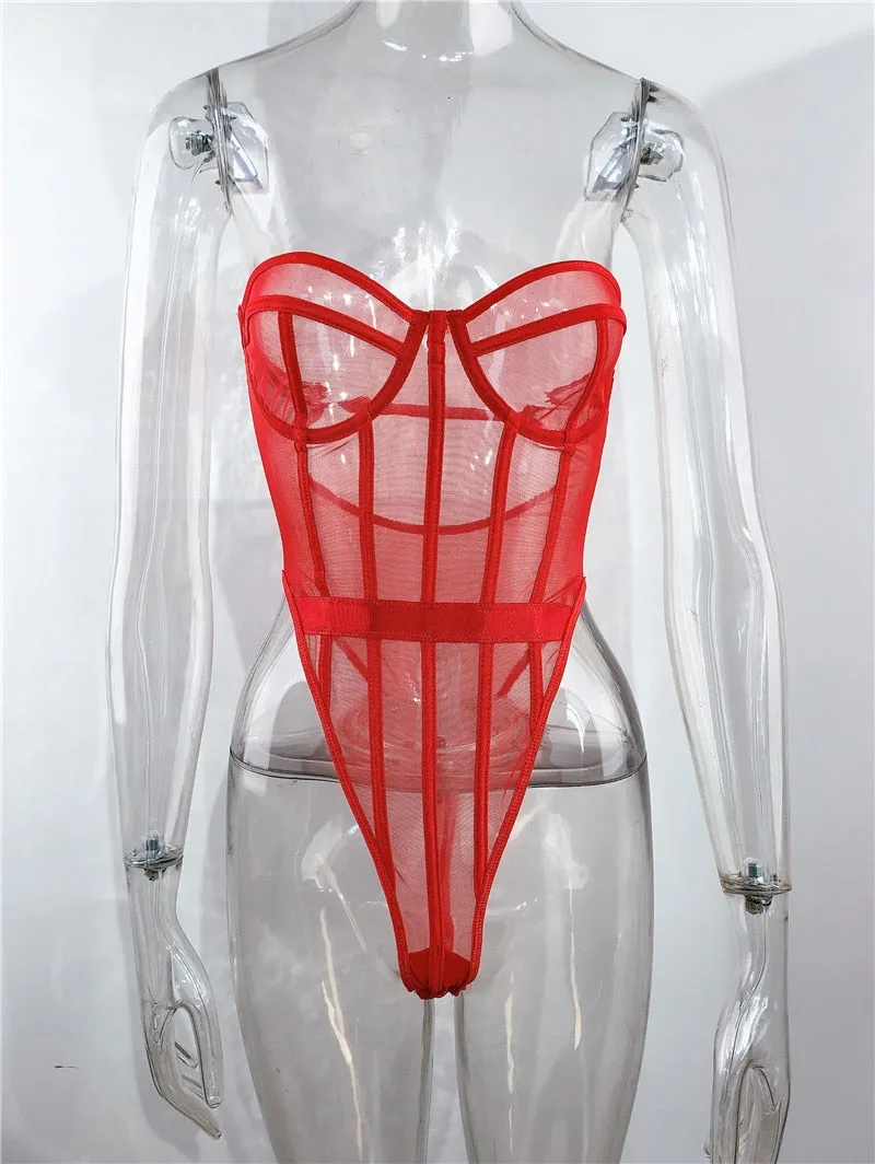 Amozae Hirigin   Bodysuit Women Lace Strapless Bodies For Women Female Bodys Overalls For Women Slim One Piece Bodycon Body Suit