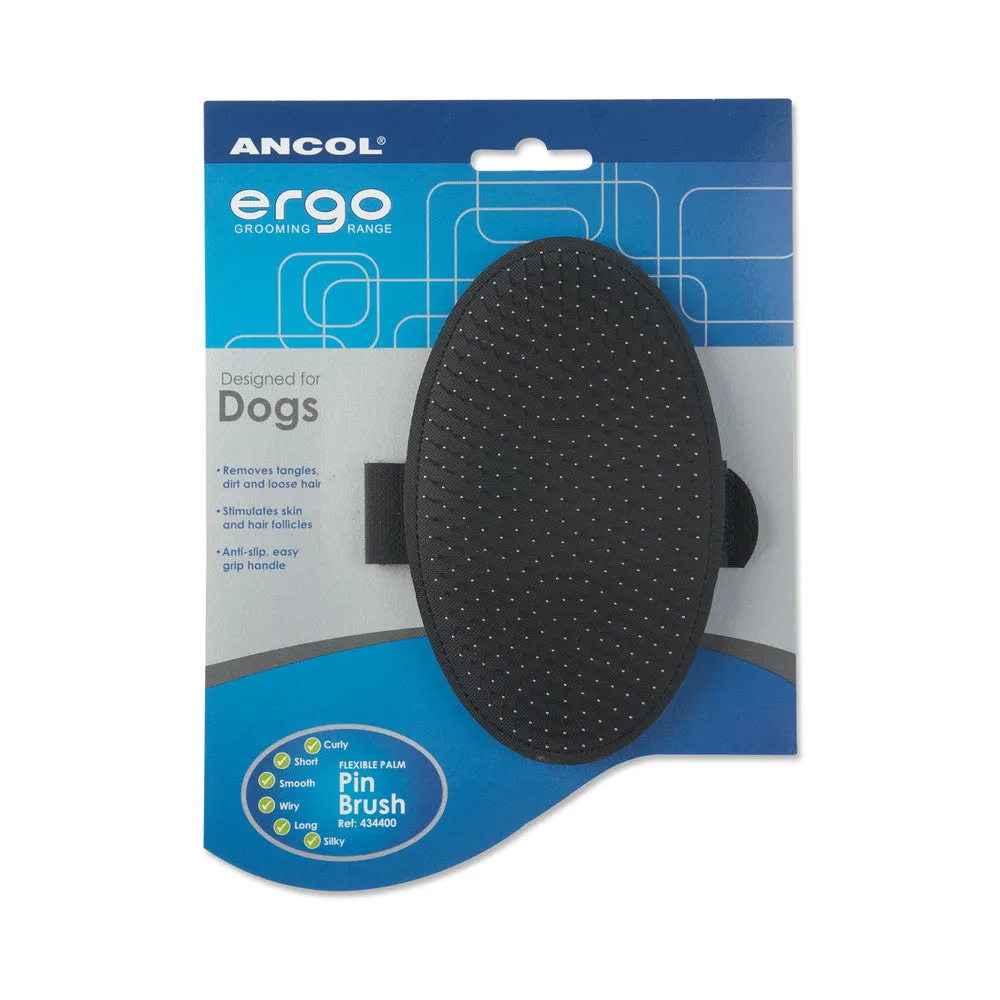 Ancol Ergo Palm Pin Dog Brush