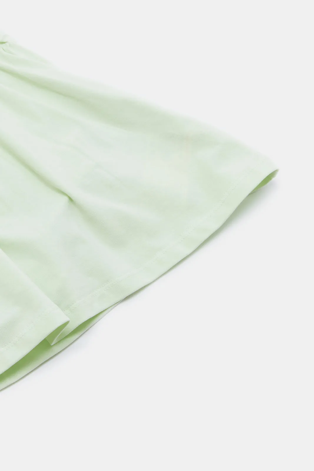 Baby Girls Mint Embroidered Dress