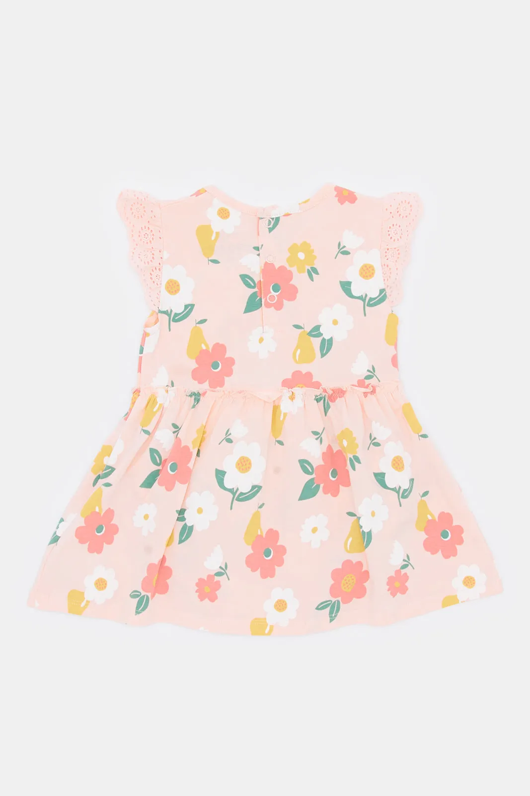 Baby Girls Pink Floral Print Dress