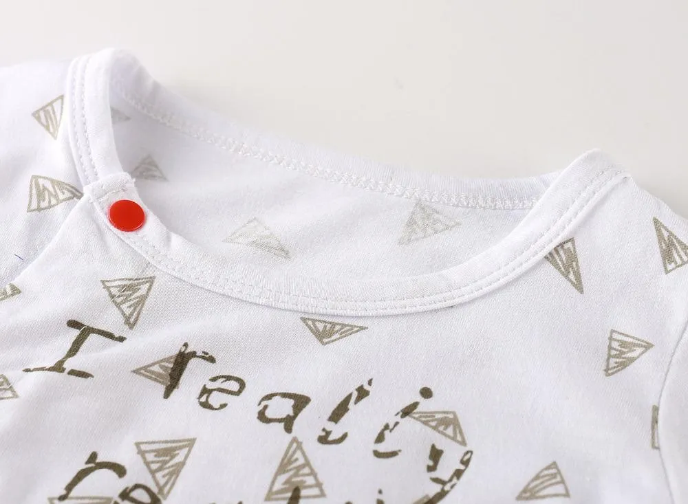 Baby romper I love my Mom and Dad  Unisex long-sleeved  clothing set