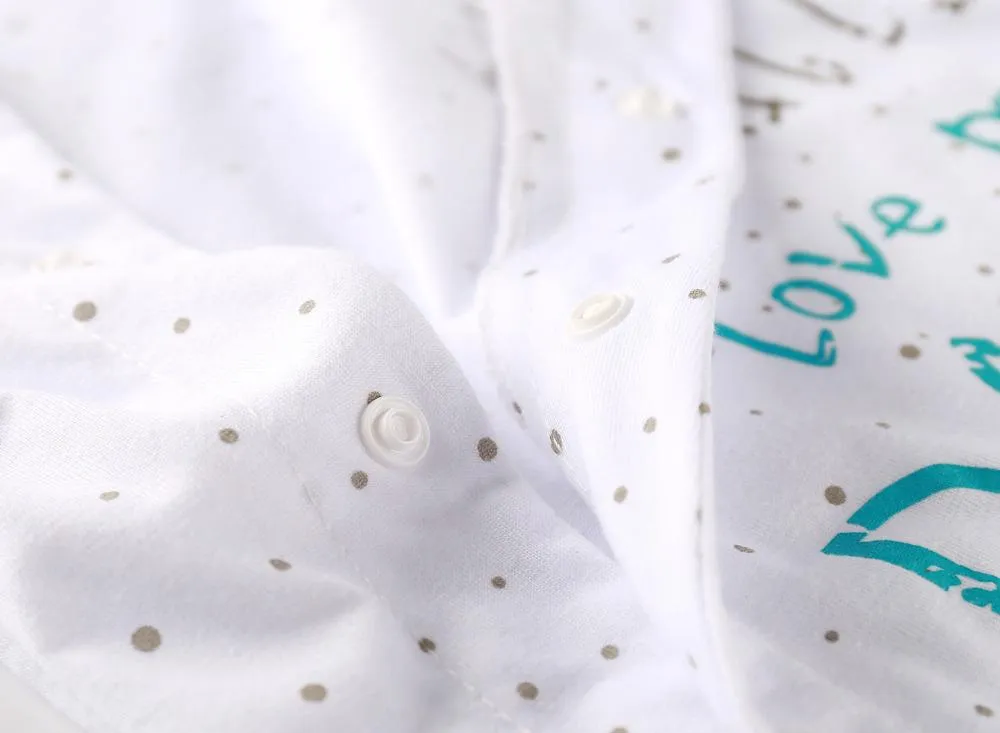 Baby romper I love my Mom and Dad  Unisex long-sleeved  clothing set
