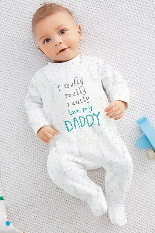 Baby romper I love my Mom and Dad  Unisex long-sleeved  clothing set