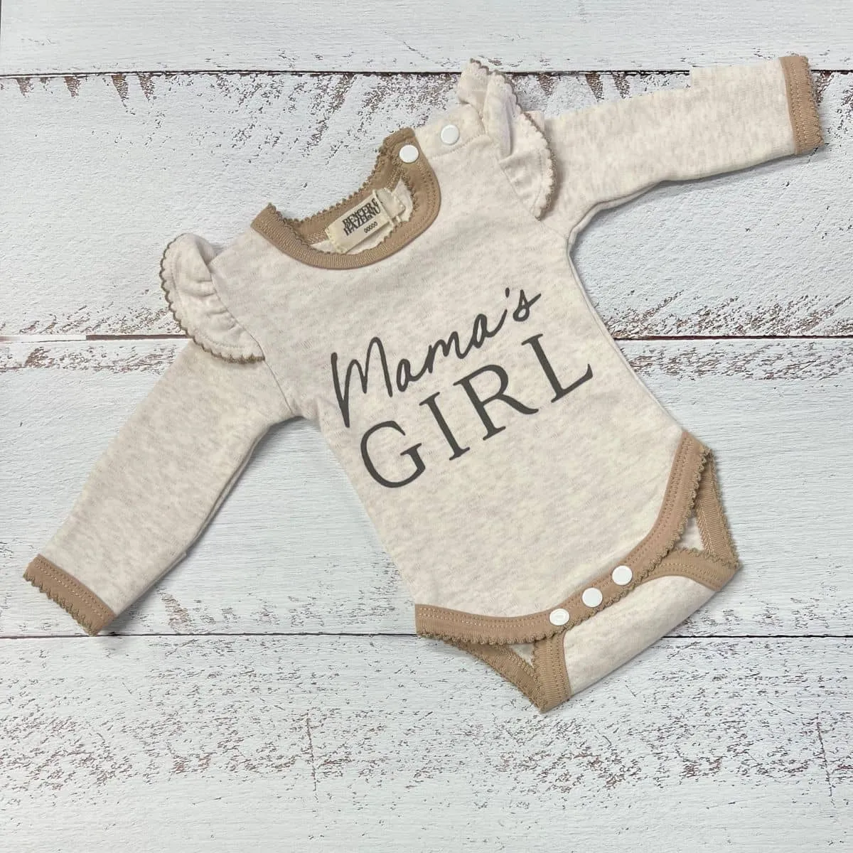 Bencer & Hazelnut Long Sleeve Bodysuit - Mama's Girl
