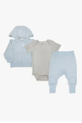 Blue Baby French Terry Sweatsuit Bundle
