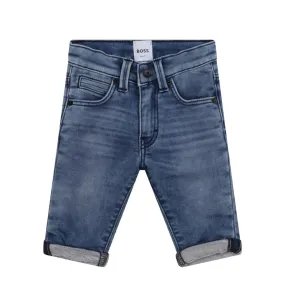BOSS Baby Logo Blue Denim Jeans BOSS Baby Logo Blue Denim Jeans