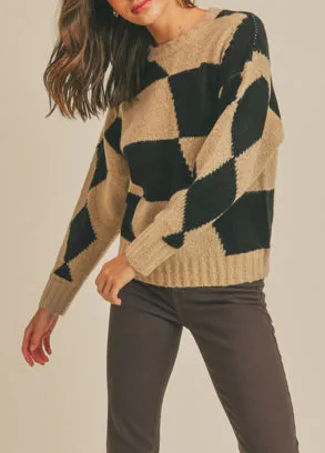 Checkerboard Cozy Sweater