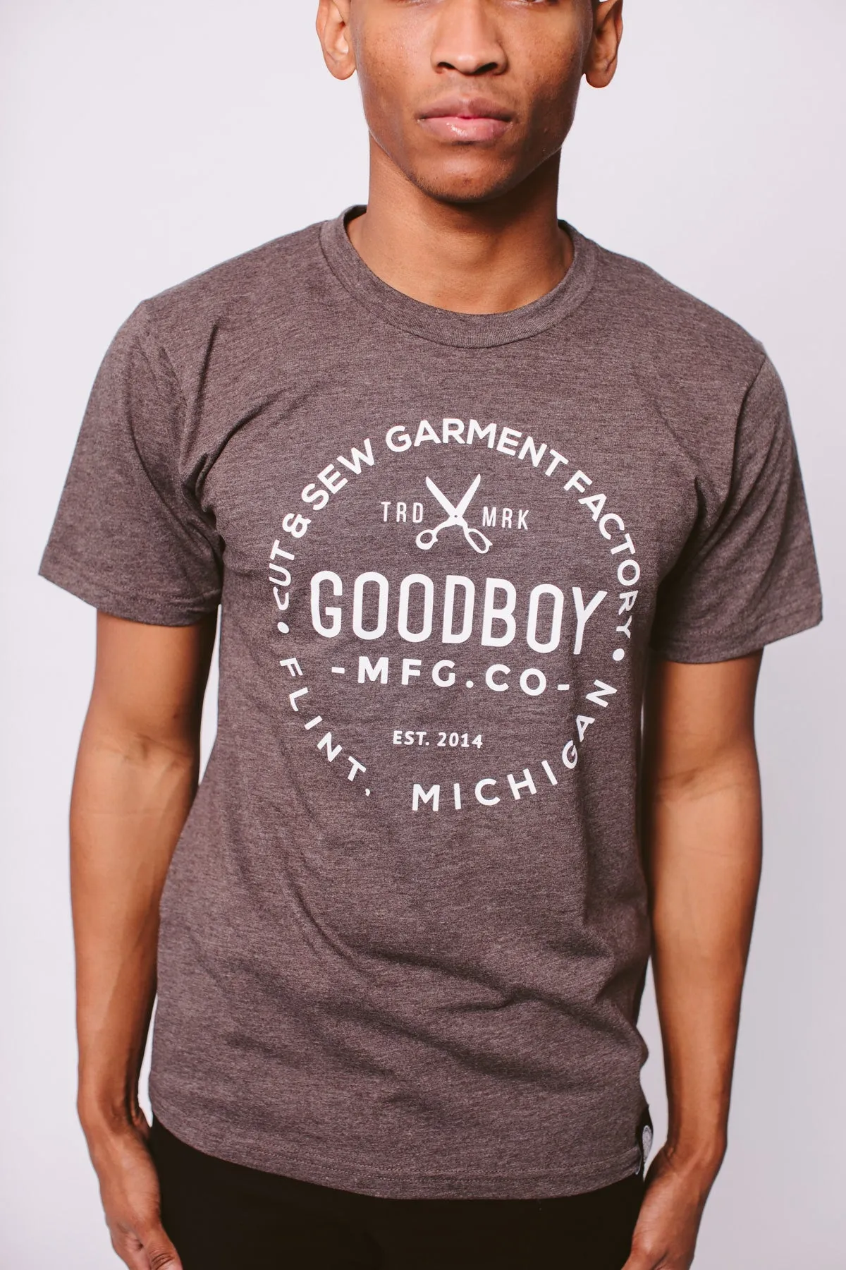 Crew Neck T-Shirt - Brown