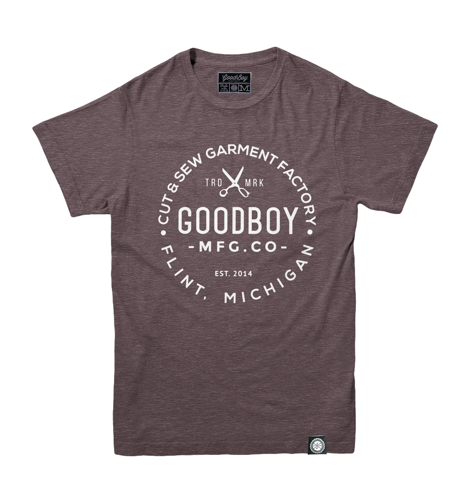 Crew Neck T-Shirt - Brown