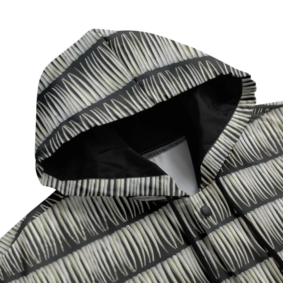 Dentalium on Black Men's Varsity Jacket