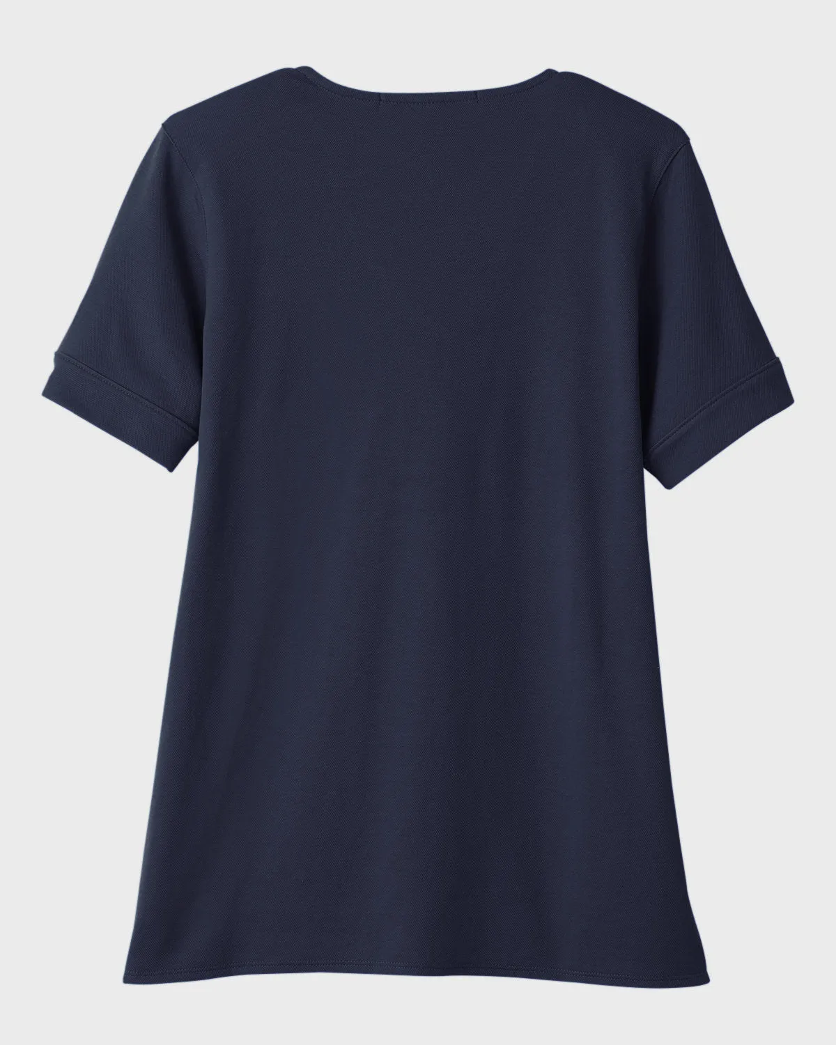 Devon & Jones Ladies' CrownLux Performance™ Plaited Rolled-Sleeve Top