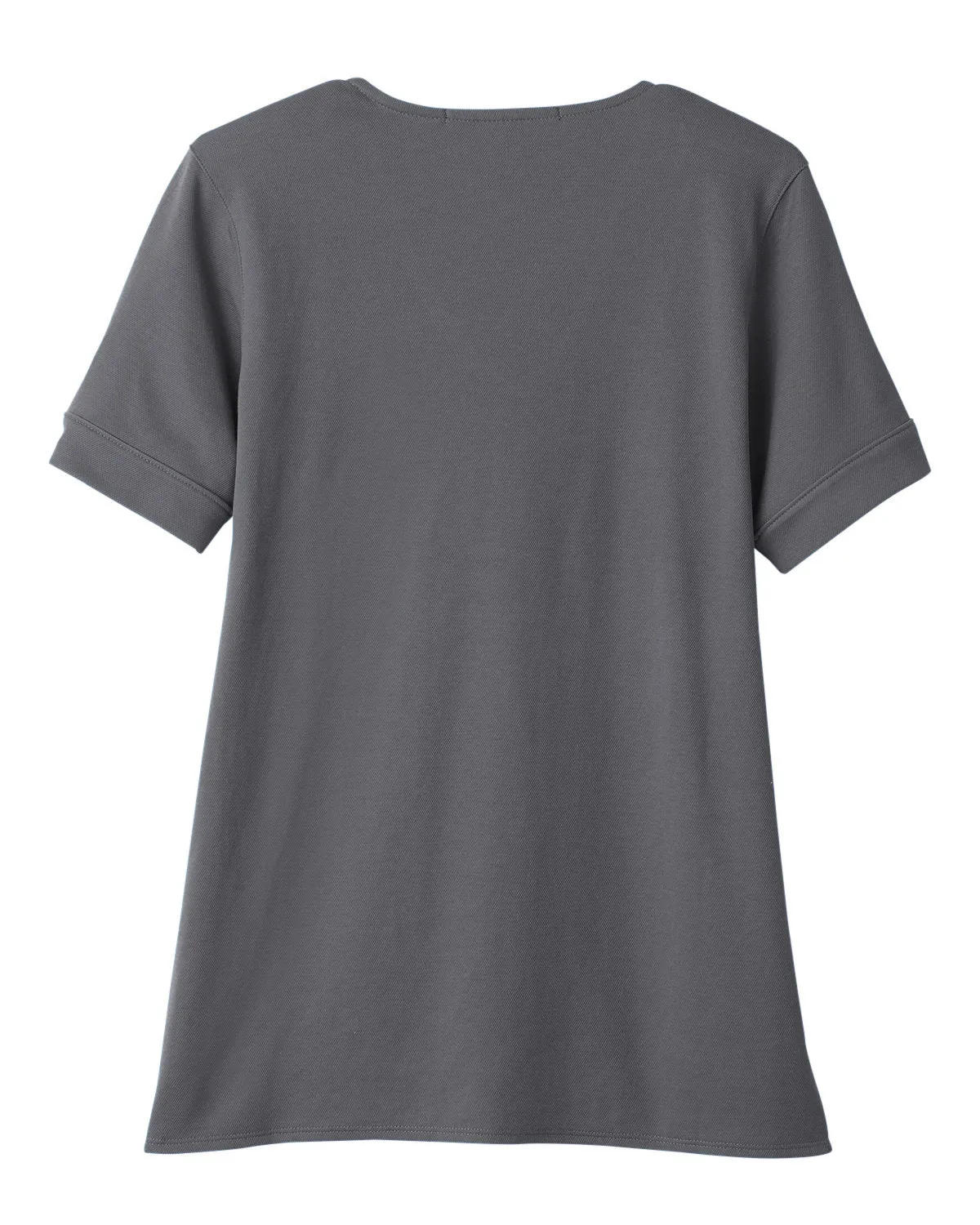 Devon & Jones Ladies' CrownLux Performance™ Plaited Rolled-Sleeve Top