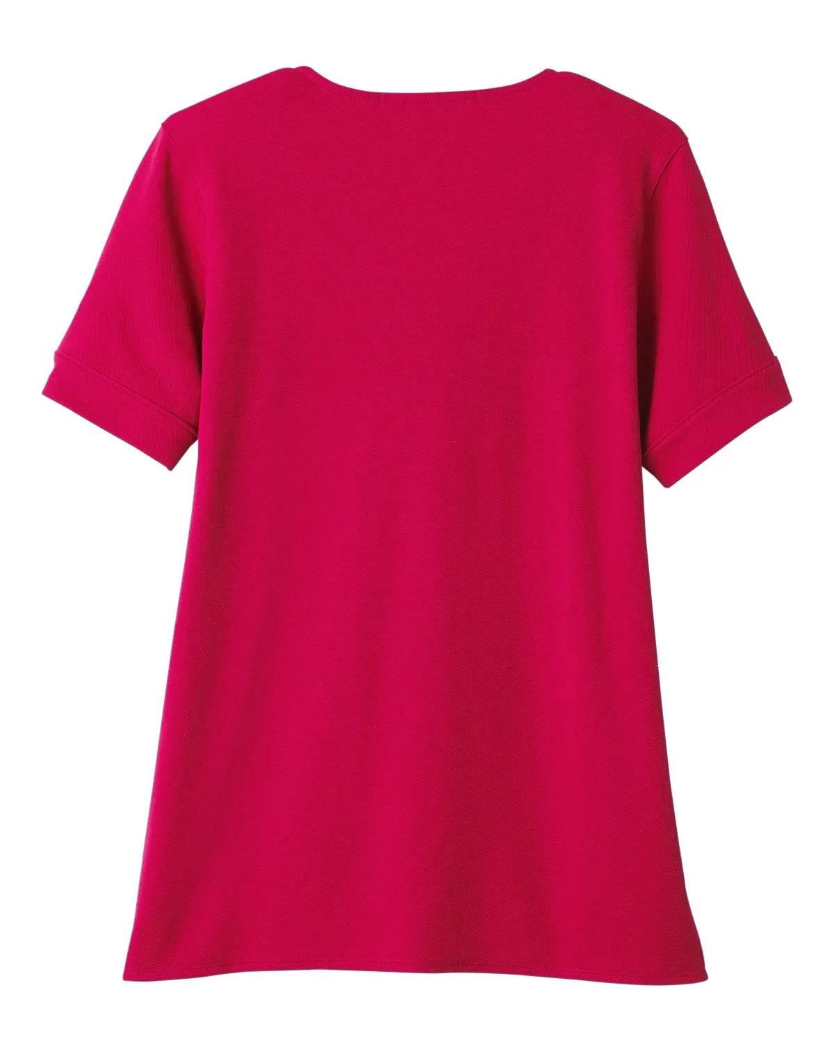 Devon & Jones Ladies' CrownLux Performance™ Plaited Rolled-Sleeve Top
