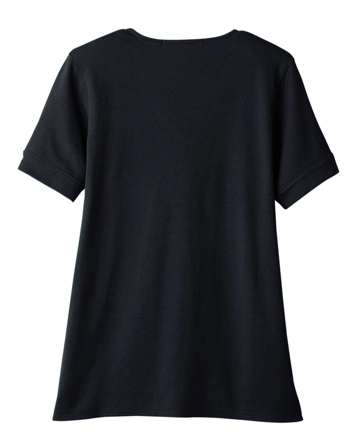 Devon & Jones Ladies' CrownLux Performance™ Plaited Rolled-Sleeve Top