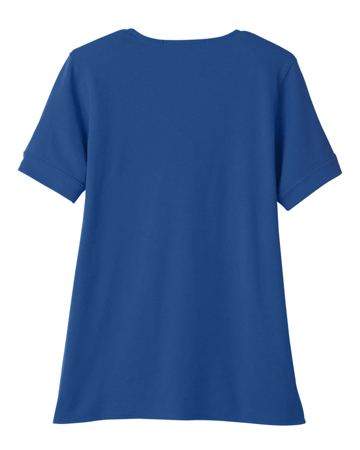 Devon & Jones Ladies' CrownLux Performance™ Plaited Rolled-Sleeve Top