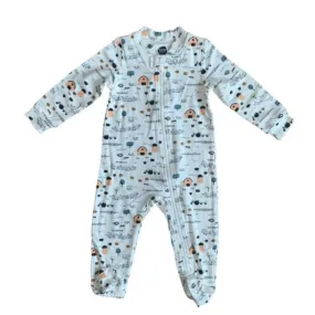 Farm Friends Zip-Up Romper