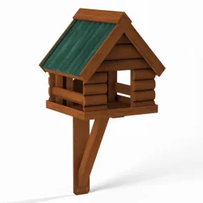 Fordwich Green Wall Mounted Bird Table | Log Lap Design | Delivered In Two Parts