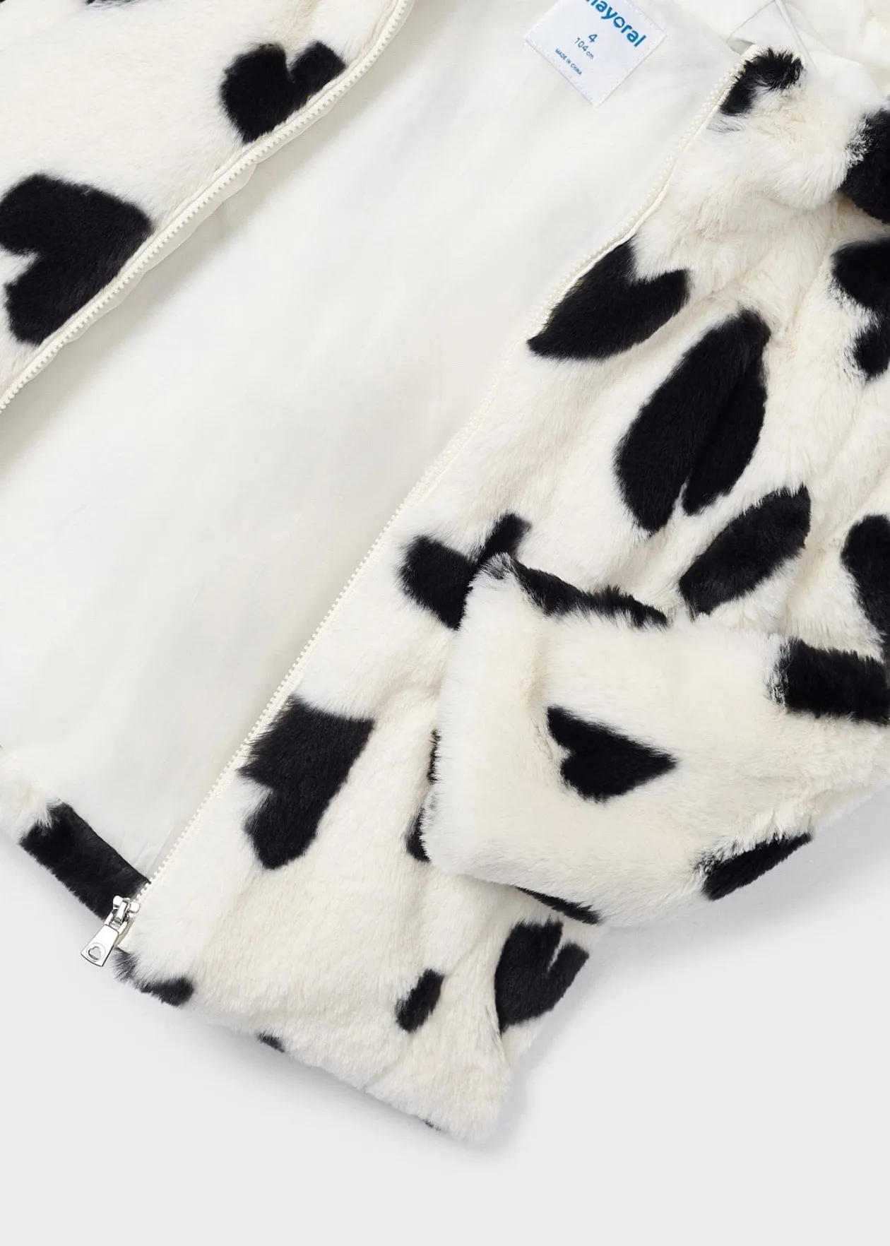 Girl Fur Hooded Coat/4407/Mayoral
