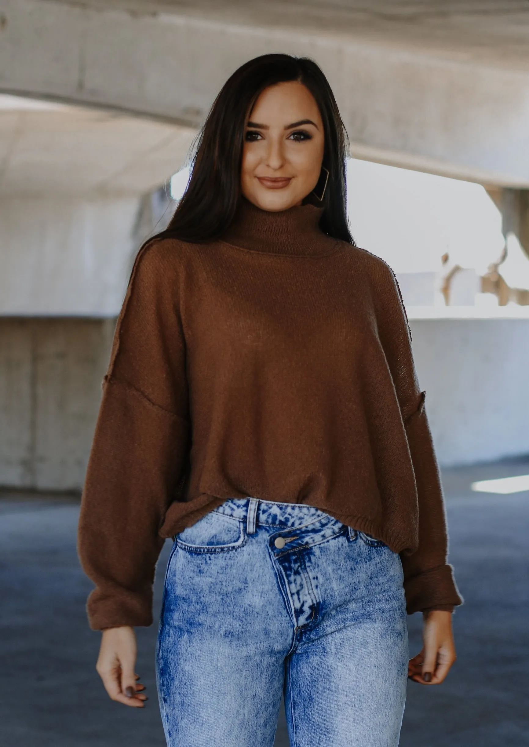 Go For It Brown Sweater