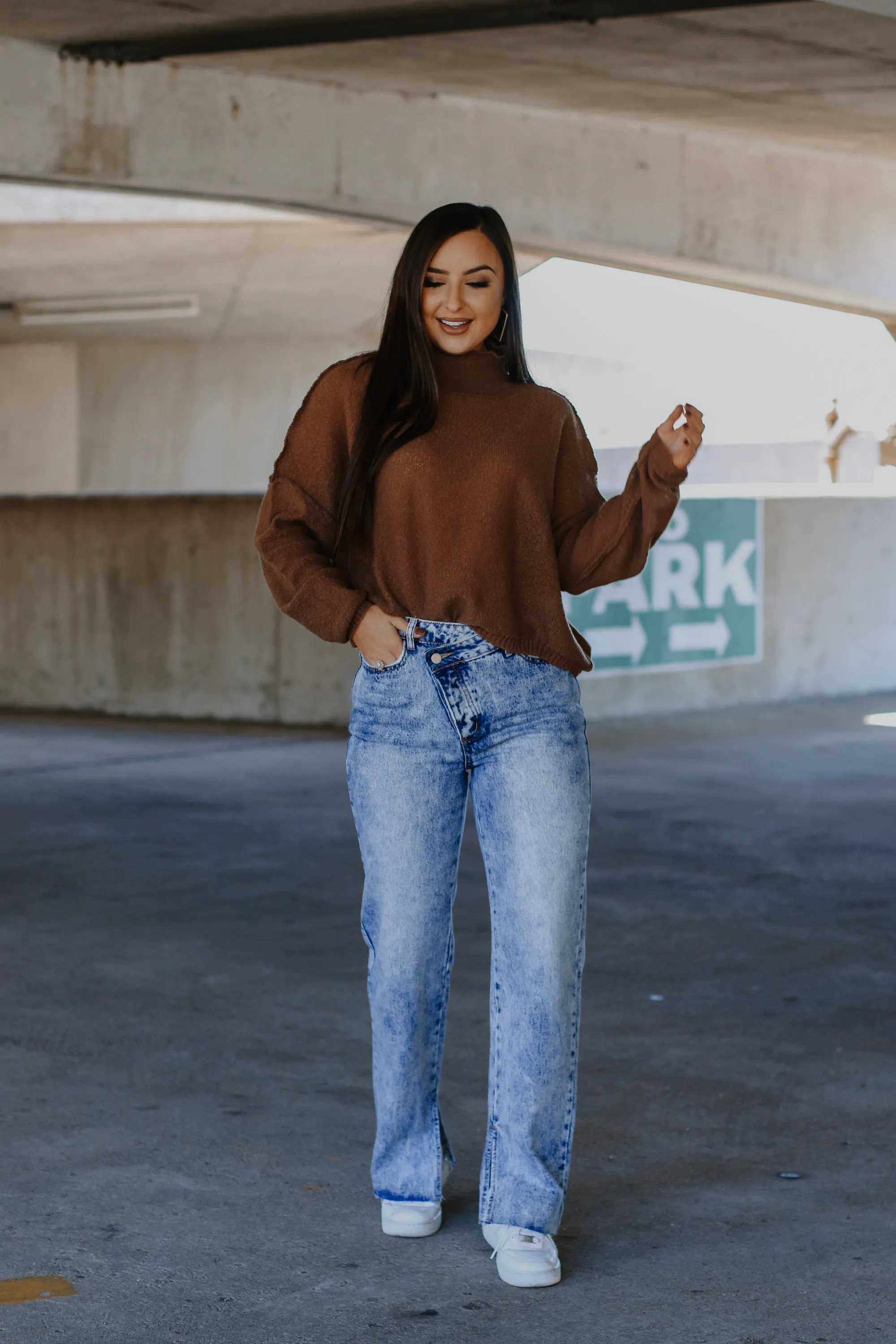 Go For It Brown Sweater