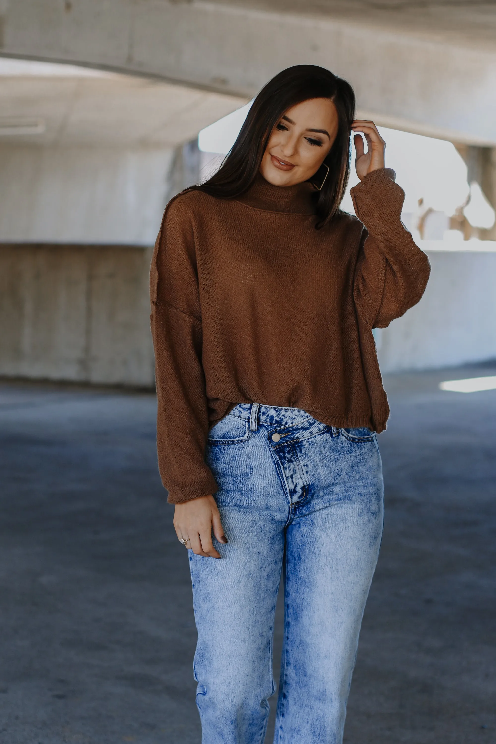 Go For It Brown Sweater