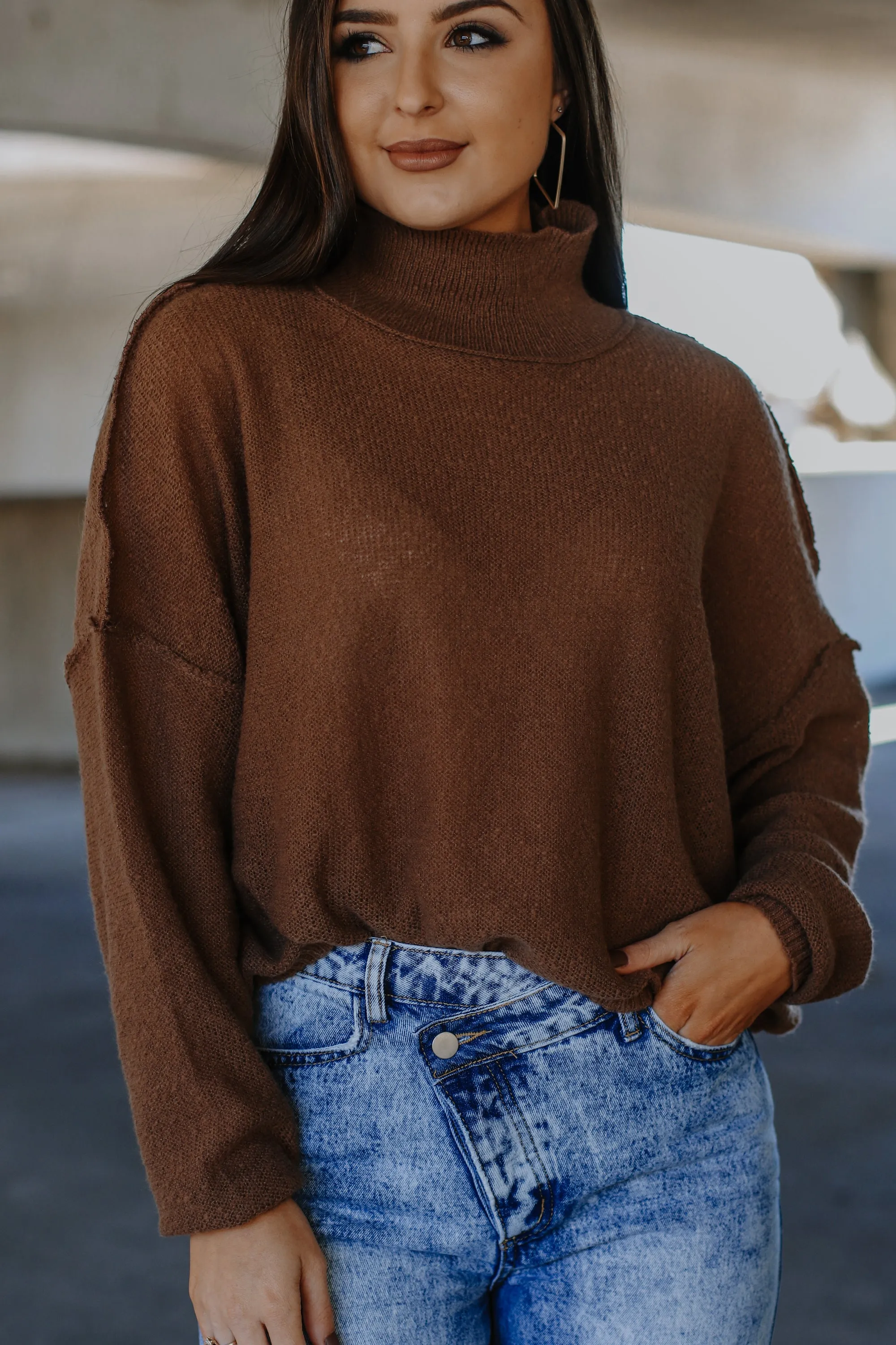 Go For It Brown Sweater