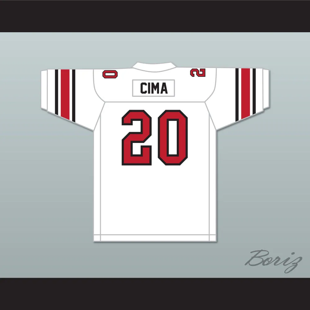 Greg Cima 20 West High School White Football Jersey Windrunner 2