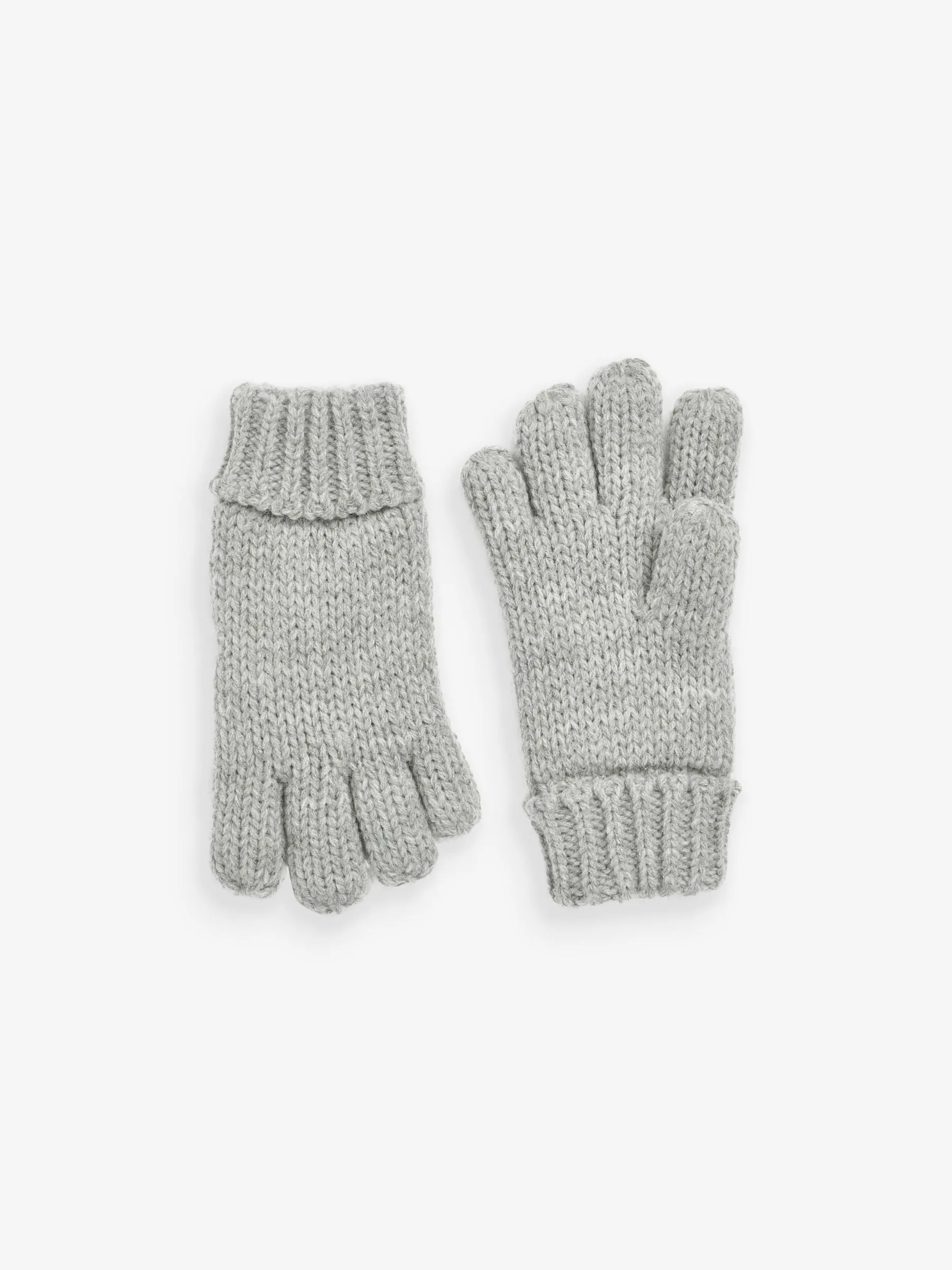 Grey Knitted Hat, Gloves and Scarf 3 Piece Set (3-16yrs)