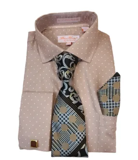 Henri Picard PolkaDot Dress Shirt