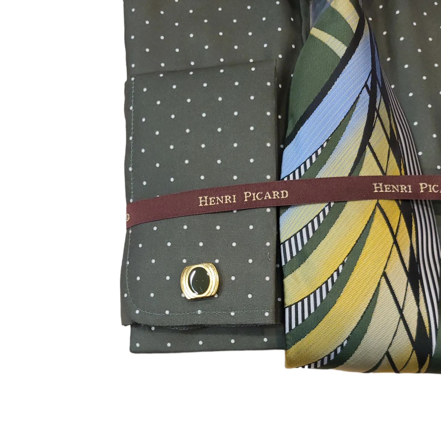 Henri Picard PolkaDot Dress Shirt