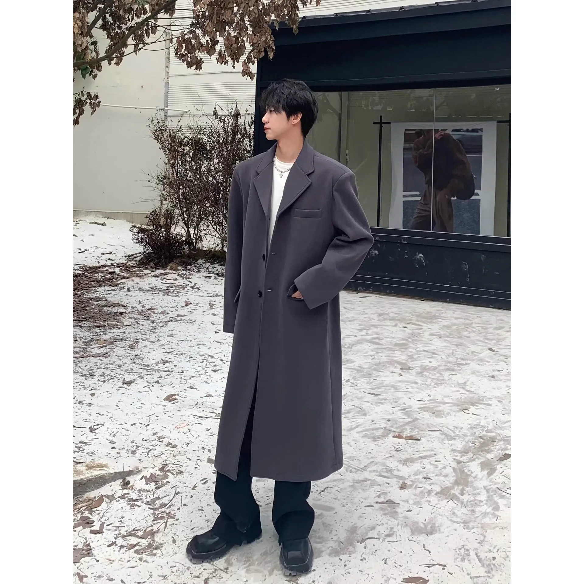 INSTOCK-Korean style high-end ins autumn and winter woolen coat