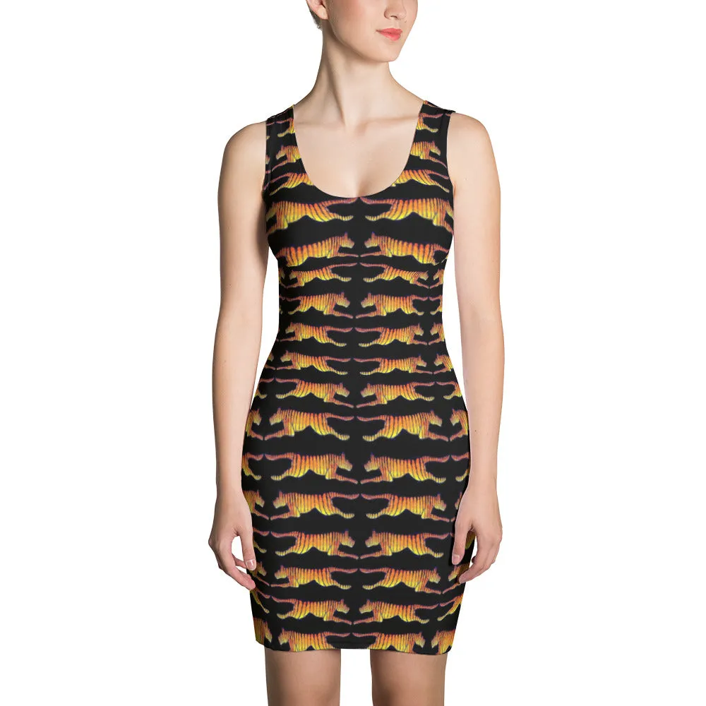 LEAPING TIGERS Sublimation Cut & Sew Dress