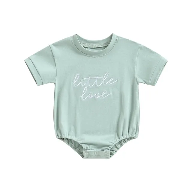 Little Love Embroidered T-Shirt Romper