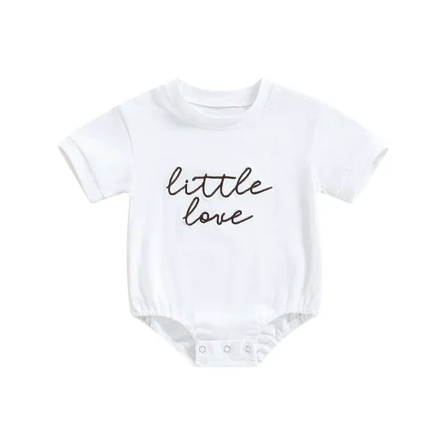 Little Love Embroidered T-Shirt Romper