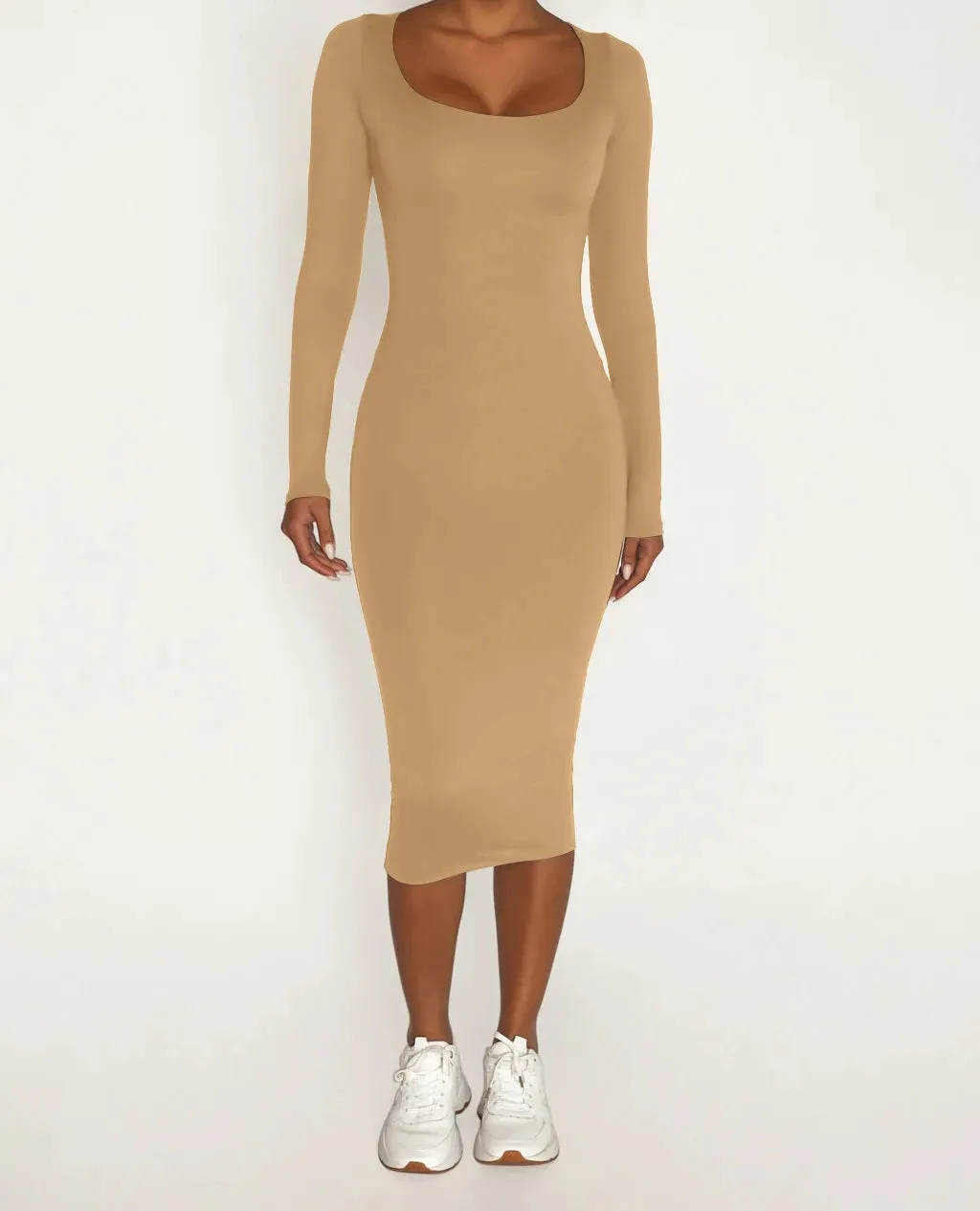 Long Sleeve Bodycon Women's Dress Sexy Party Bandage Long Dresses Thick Differentcolor