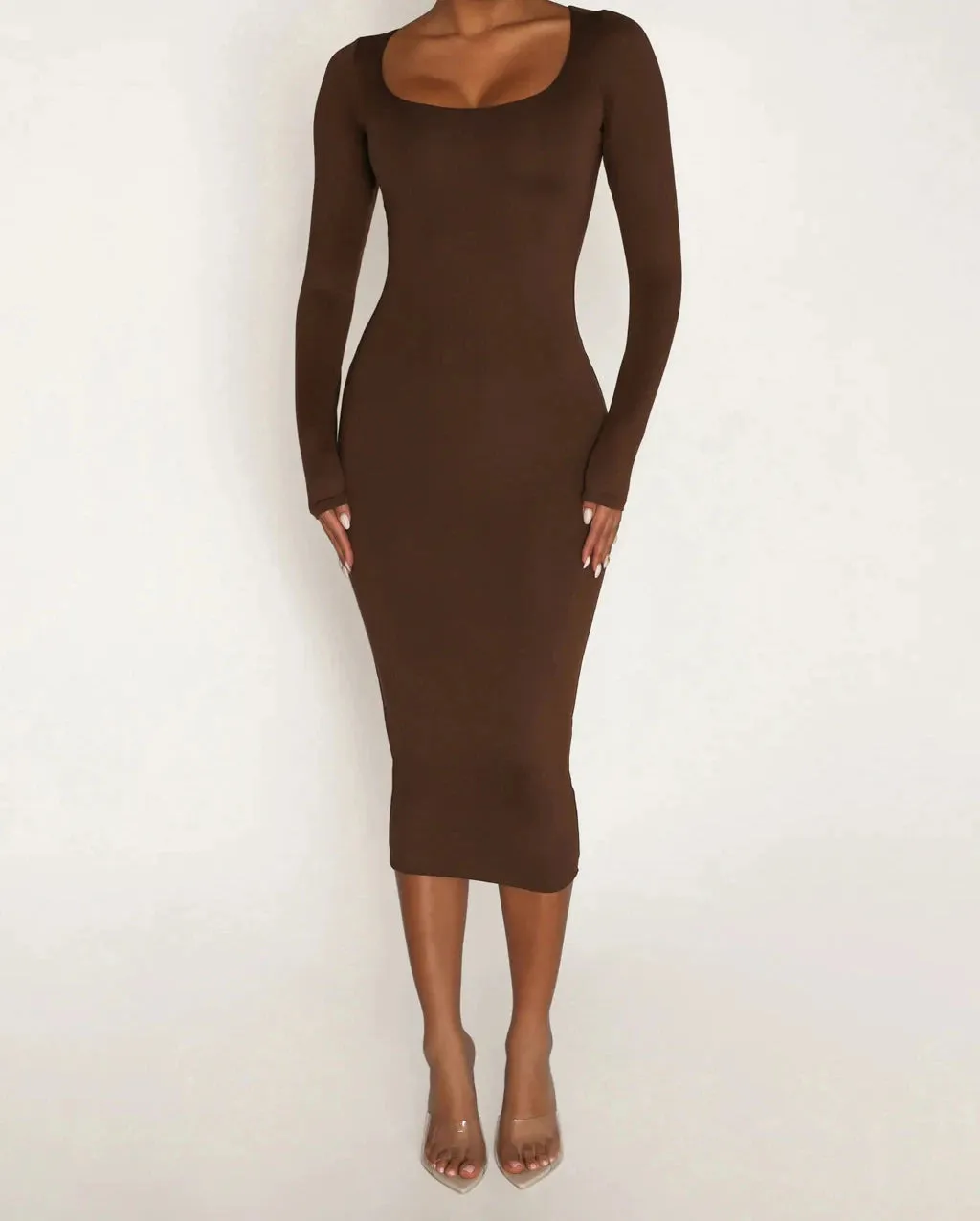 Long Sleeve Bodycon Women's Dress Sexy Party Bandage Long Dresses Thick Differentcolor