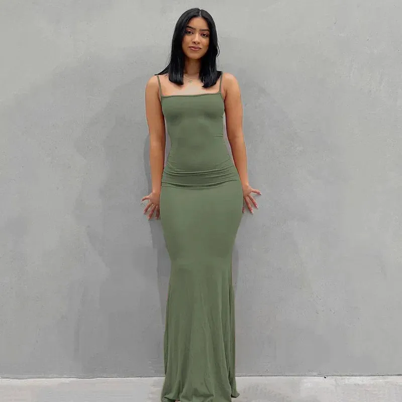 Maxi Sleeveless Maxi Party Backless Club Bodycon Dress Dress