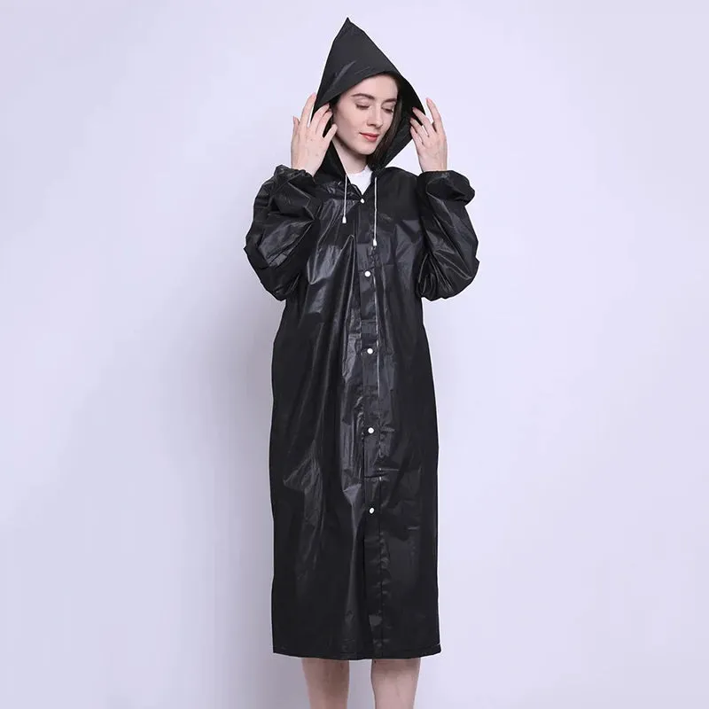 Mia - Clear Waterproof Rain Poncho for Men and Women