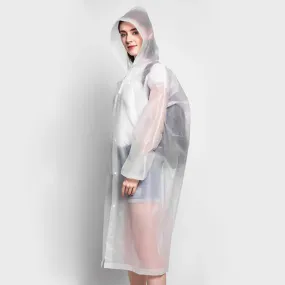 Mia - Clear Waterproof Rain Poncho for Men and Women