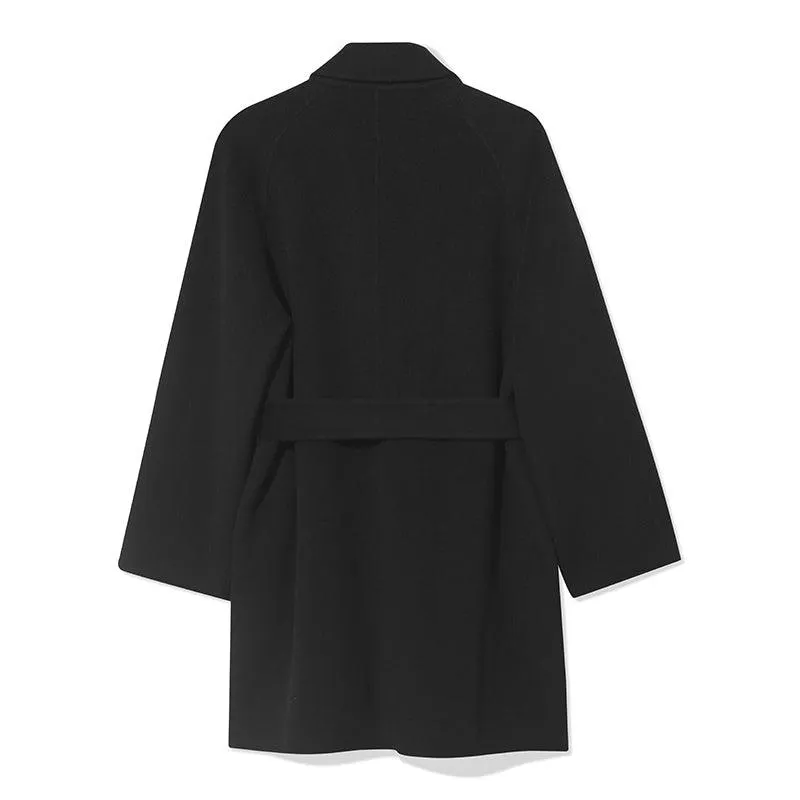 Mid-Length Silk & Wool Coat